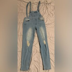 Women's Blue Denim Overalls